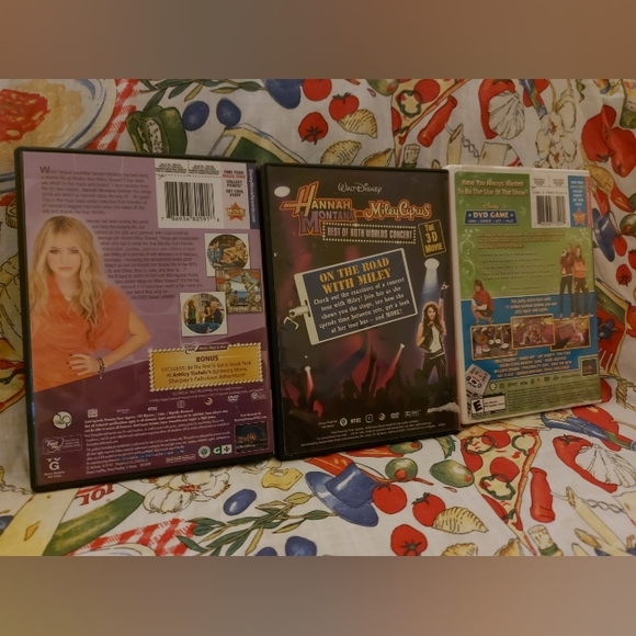 Hannah Montana Miley Cyrus Disney Channel DVD game concert pop tween bonus lot - Picture 2 of 4